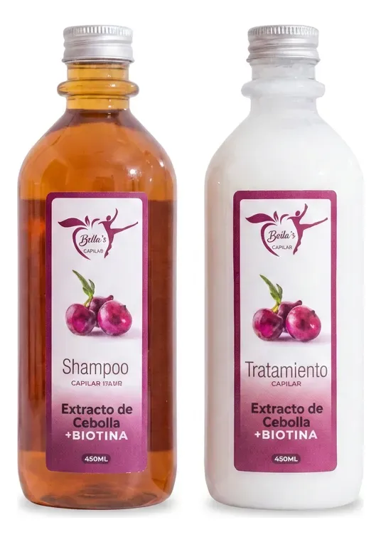 Bella's Shampoo Extracto de Cebolla + Biotina — Dúo 440 mL — foto 2